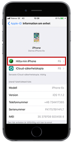 Aktivera/Stäng av