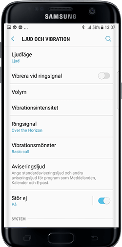 Aktivera Stor Ej Samsung