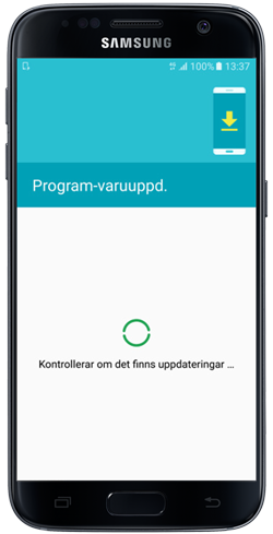 Mobilen letar efter nya uppdateringar