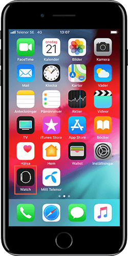 Öppna Watch-appen i din iPhone
